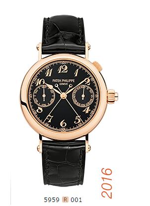 Replica Patek Philippe Grand Complications SPLIT-SECONDS MONOPUSHER CHRONOGRAPH 2016 Men Watch Buy 5959R-001 - Pink gold